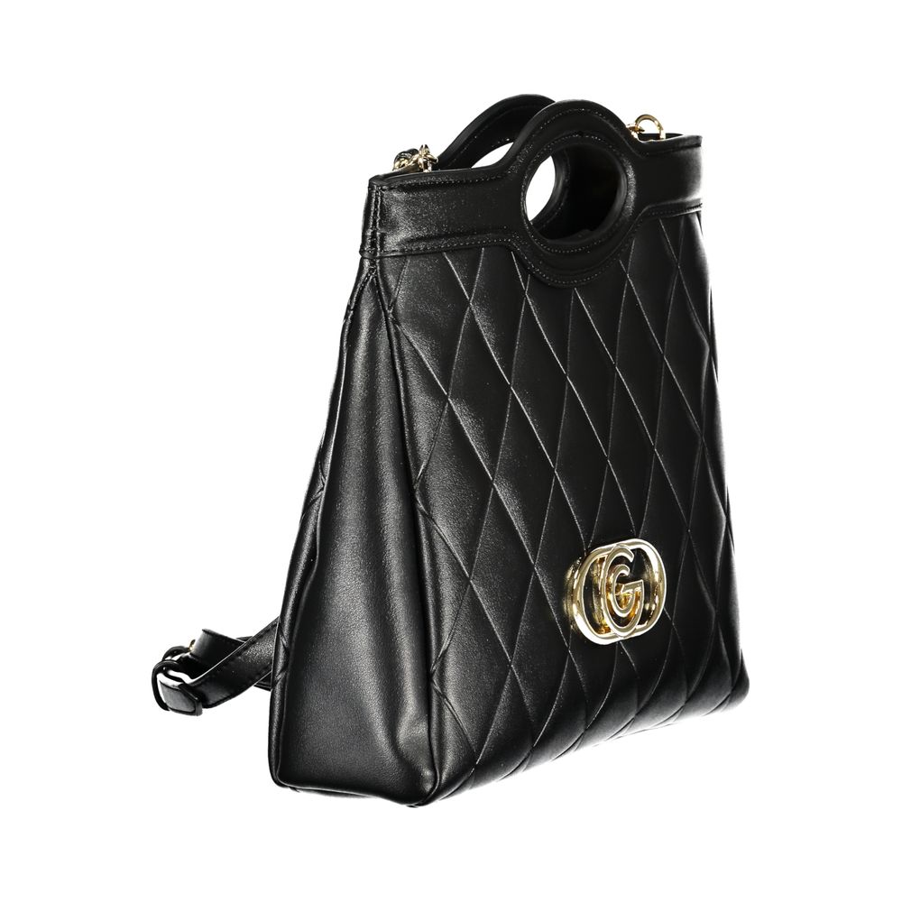 Sac à main en polyuréthane noir Gabriella G by Gabriella Gucci