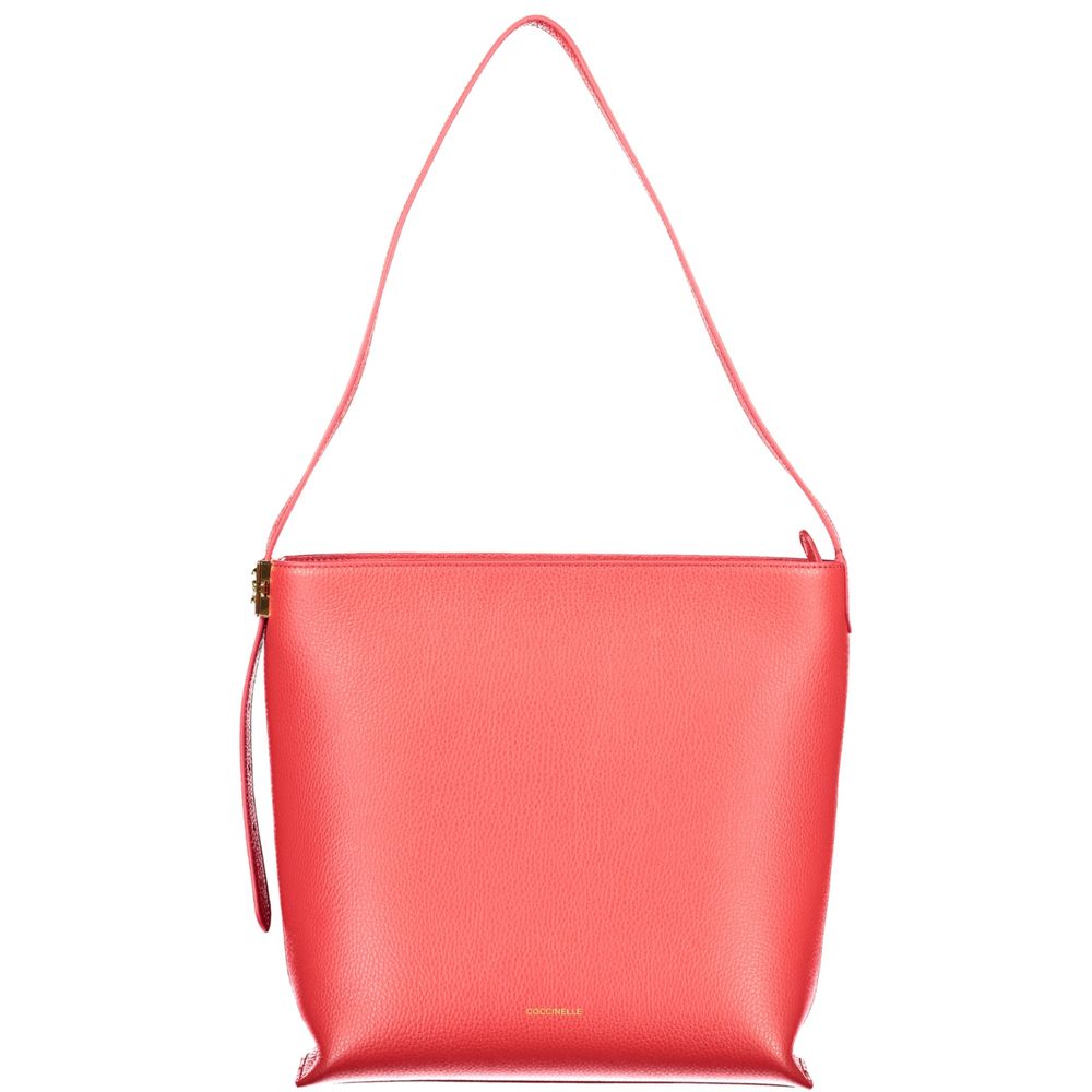 Sac à main en cuir rouge Coccinelle