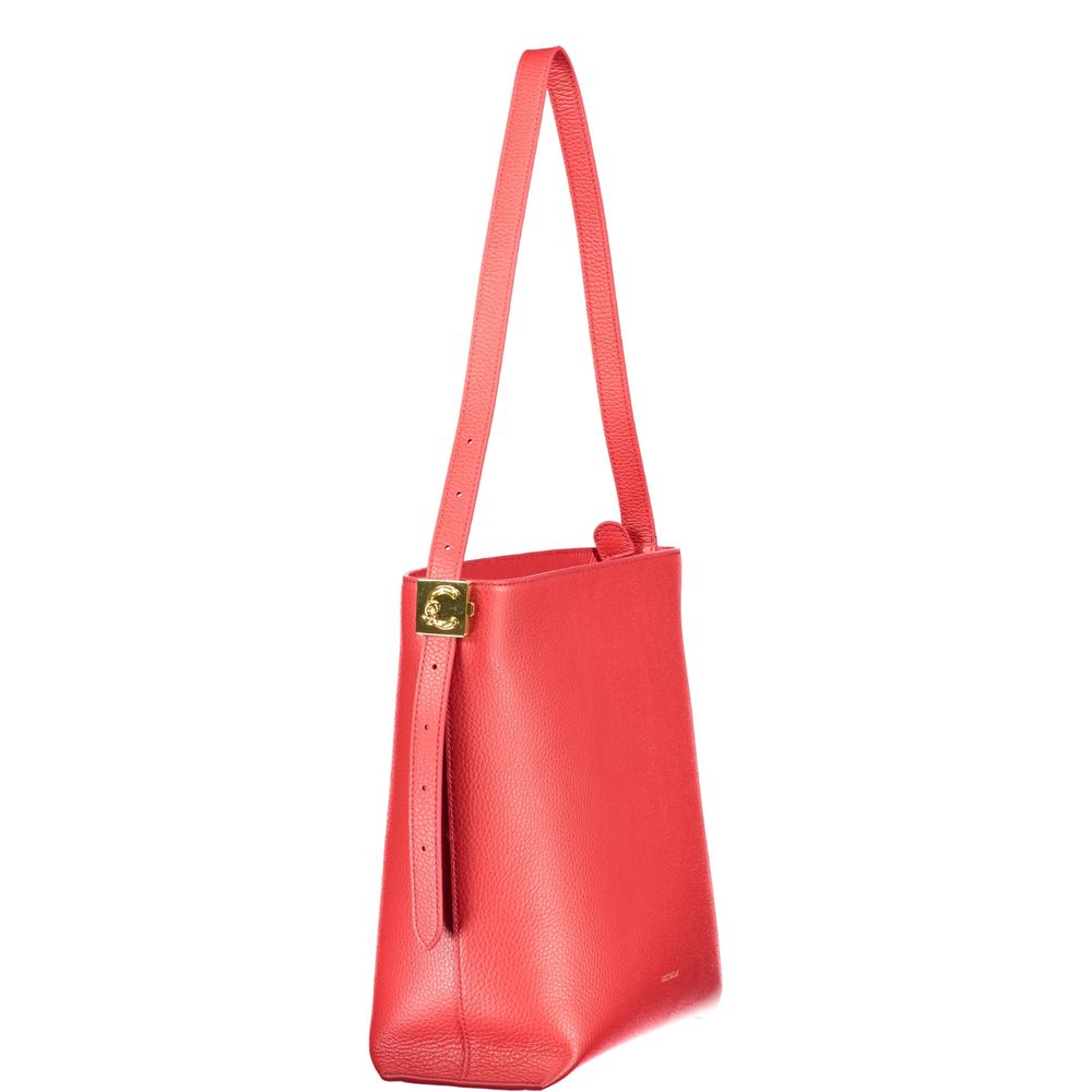 Sac à main en cuir rouge Coccinelle