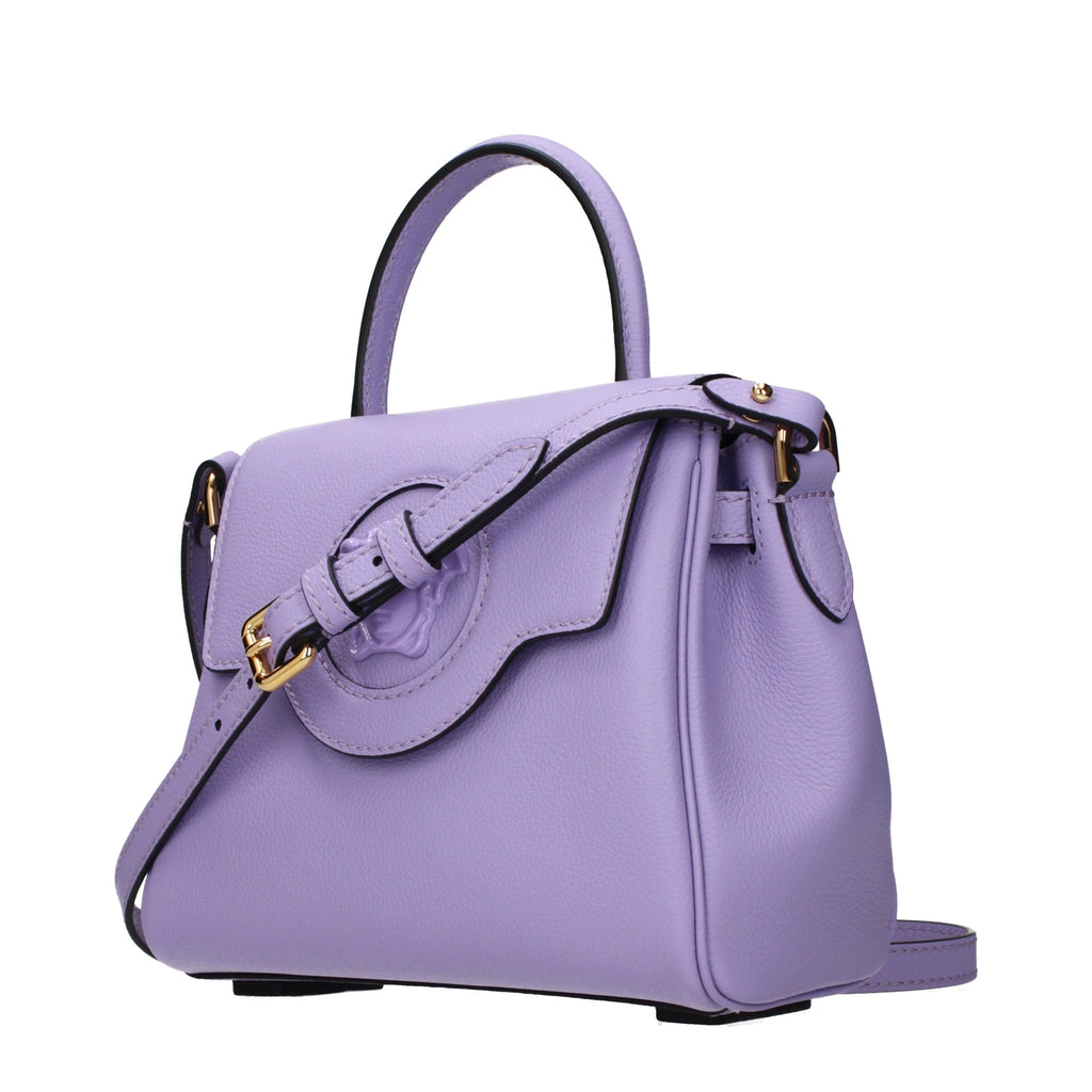 Sac à main en cuir rose Versace
