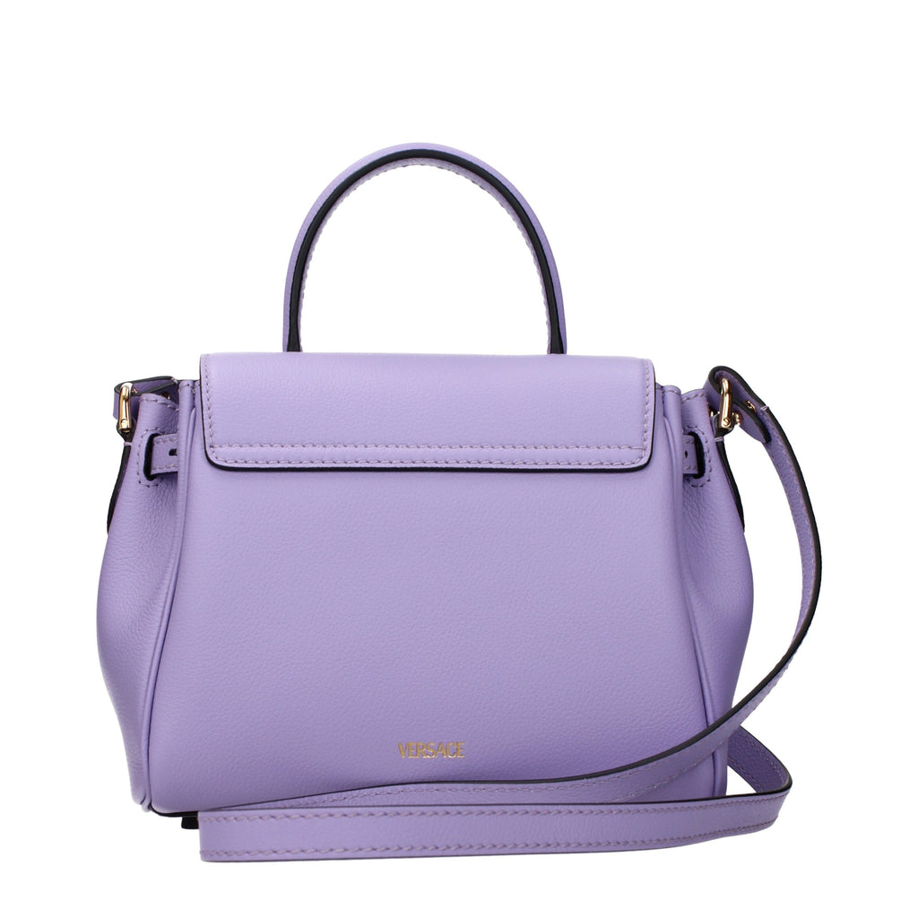 Sac à main en cuir rose Versace