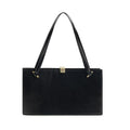Bolso de mano de piel de ternera negra Bos Taurus de Versace