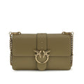 Sac bandoulière Bos Taurus en cuir de veau bicolore Pinko