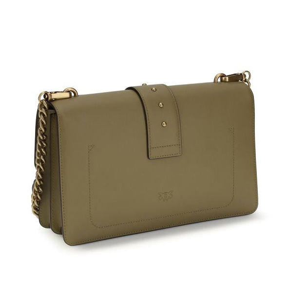 Sac bandoulière Bos Taurus en cuir de veau bicolore Pinko