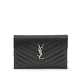 Sac bandoulière Bos Taurus en cuir de veau noir Saint Laurent