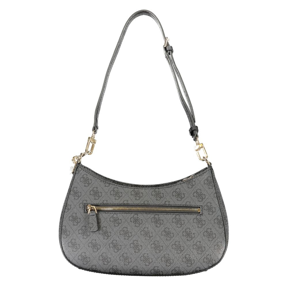 Guess black polyurethane crossbody bag