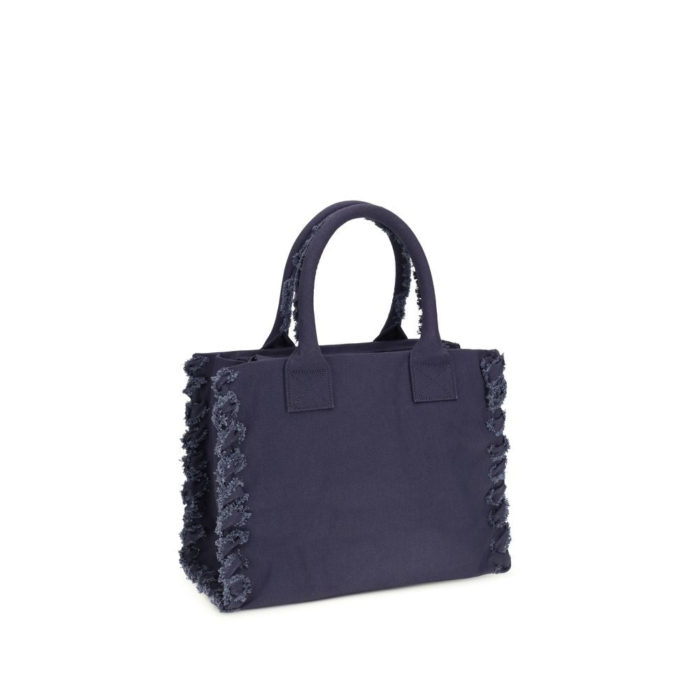 Pinko blue cotton tote bag