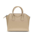 Sac à main Bos Taurus en cuir de veau beige Givenchy