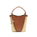 Sac seau en raphia beige Chloé
