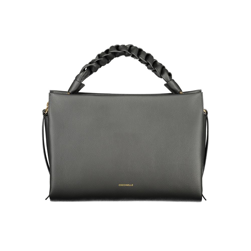 Sac à main en cuir noir Coccinelle