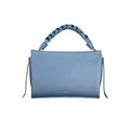 Sac à main en cuir bleu Coccinelle