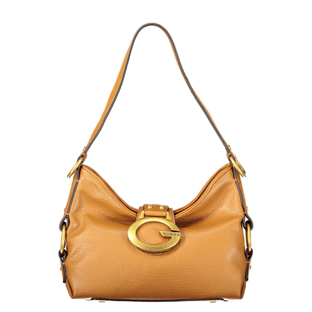 Sac à main en polyuréthane marron Guess