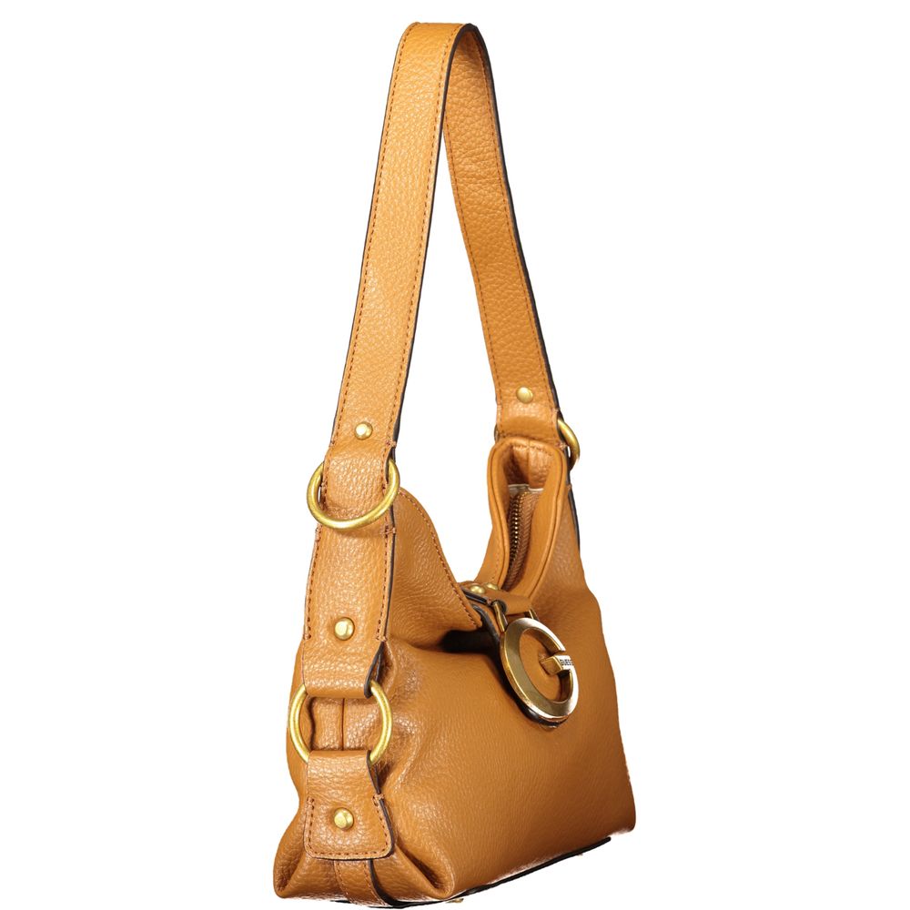 Sac à main en polyuréthane marron Guess