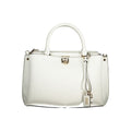 Sac à main en polyuréthane blanc Guess