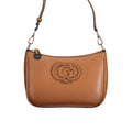 Bolso de mano de poliuretano marrón Guess