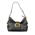 Black polyurethane Guess handbag