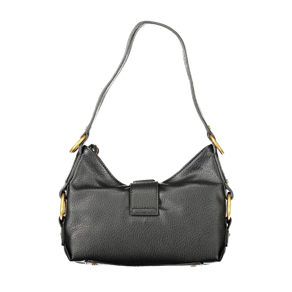 Black polyurethane Guess handbag