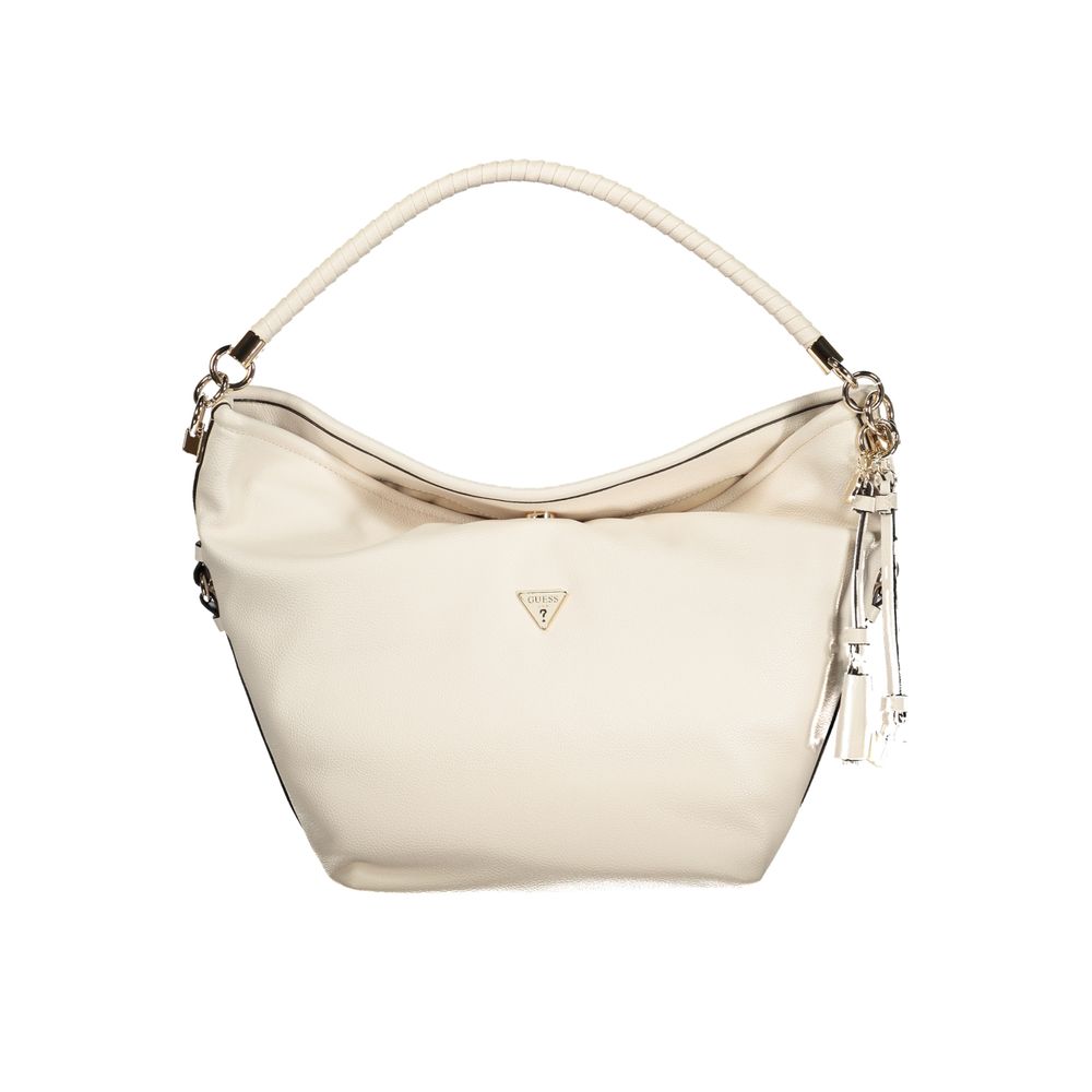 Sac à main en polyuréthane blanc Guess