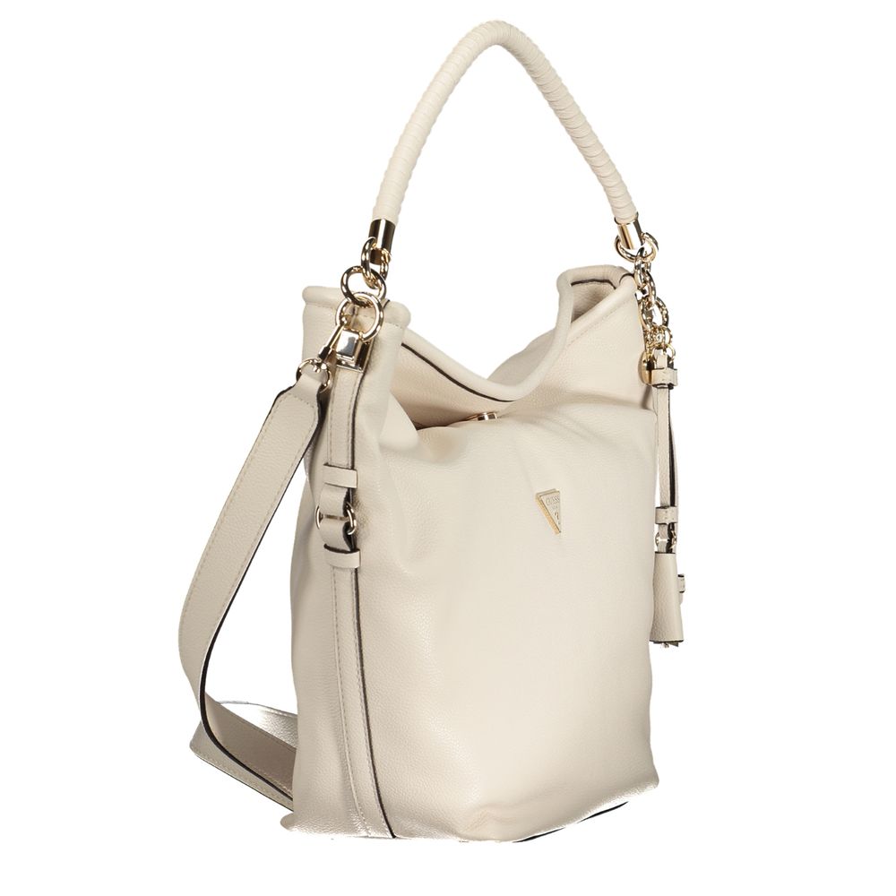 Sac à main en polyuréthane blanc Guess