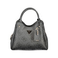 Black polyurethane Guess handbag
