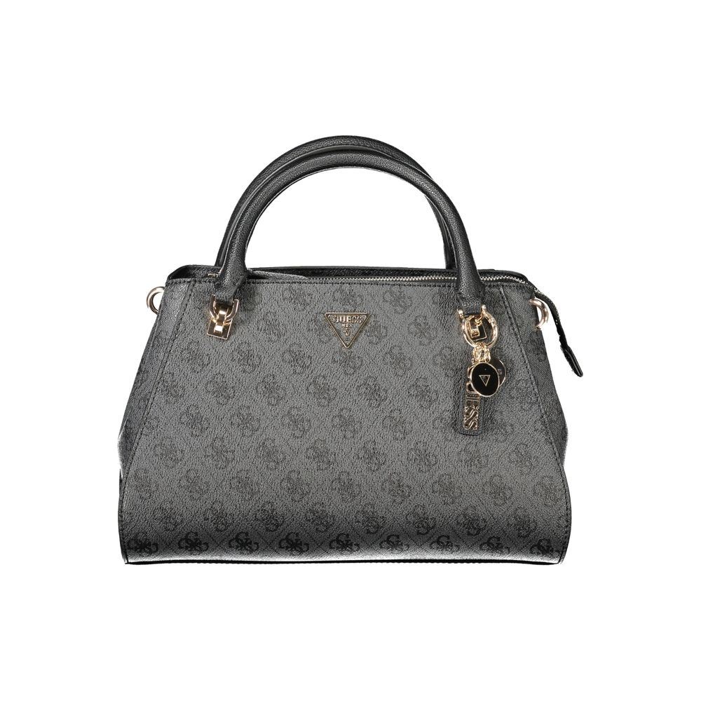Sac à main en polyuréthane noir Guess