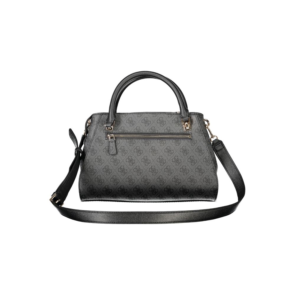 Sac à main en polyuréthane noir Guess