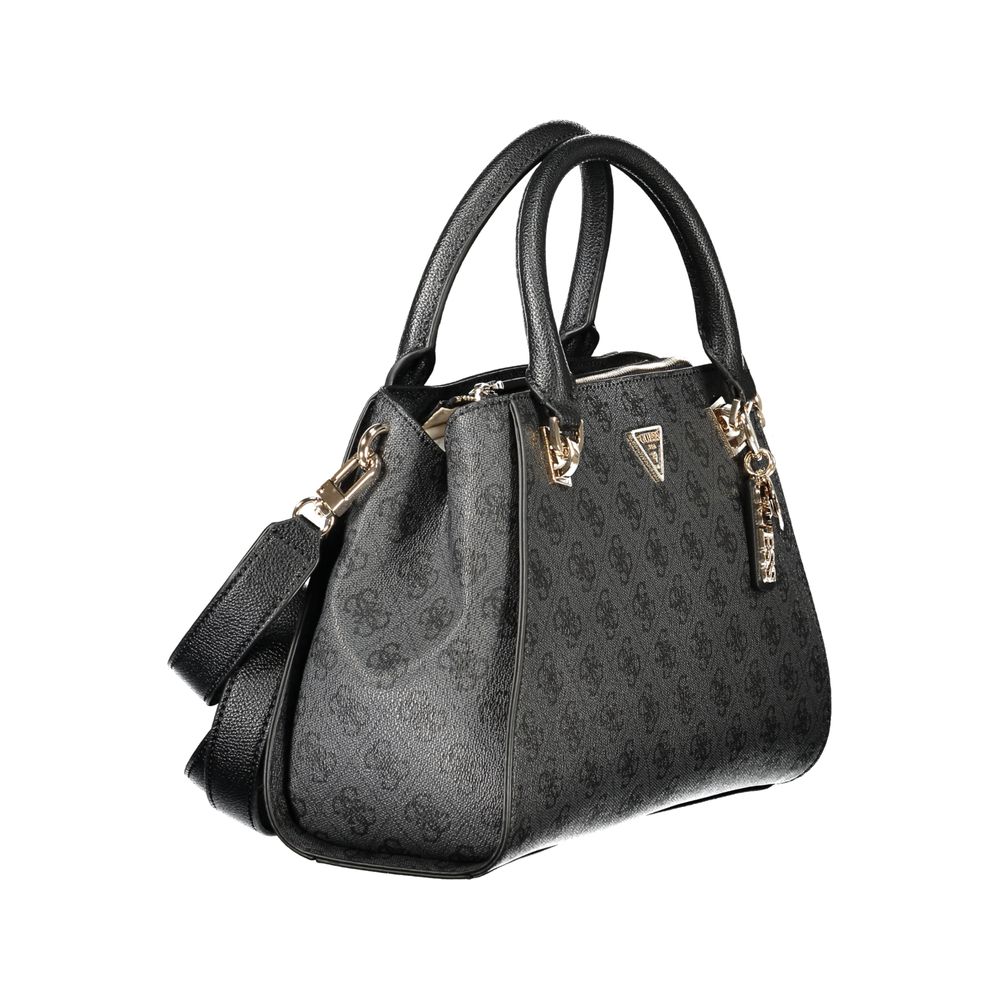Sac à main en polyuréthane noir Guess