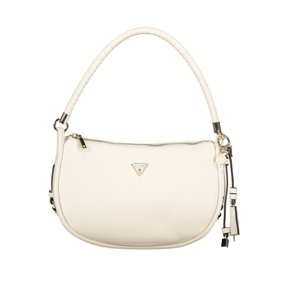 Sac à main en polyuréthane blanc Guess