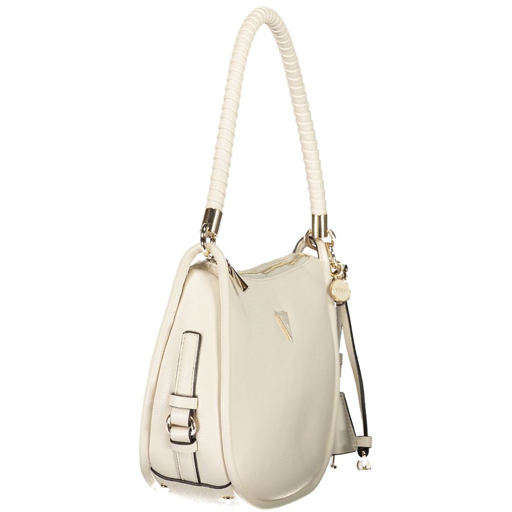 Sac à main en polyuréthane blanc Guess