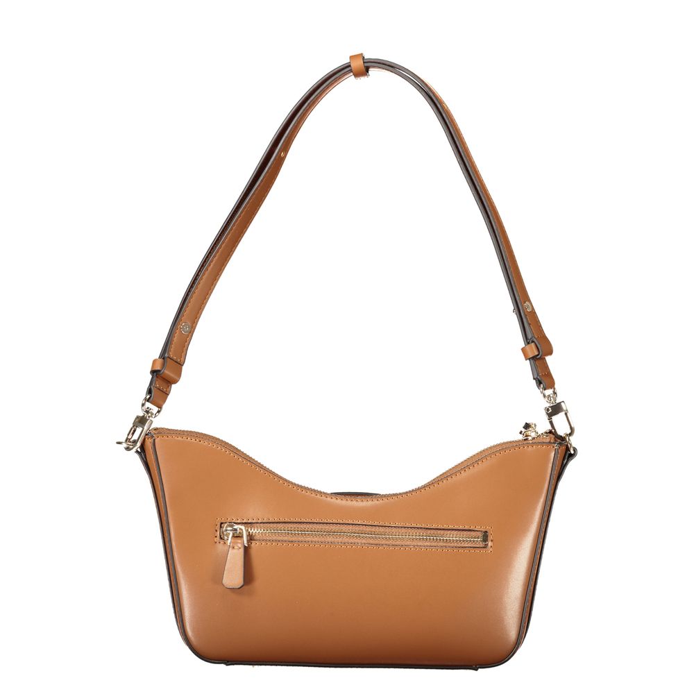 Sac à main en polyuréthane marron Guess