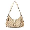 Sac bandoulière en polyuréthane beige Guess
