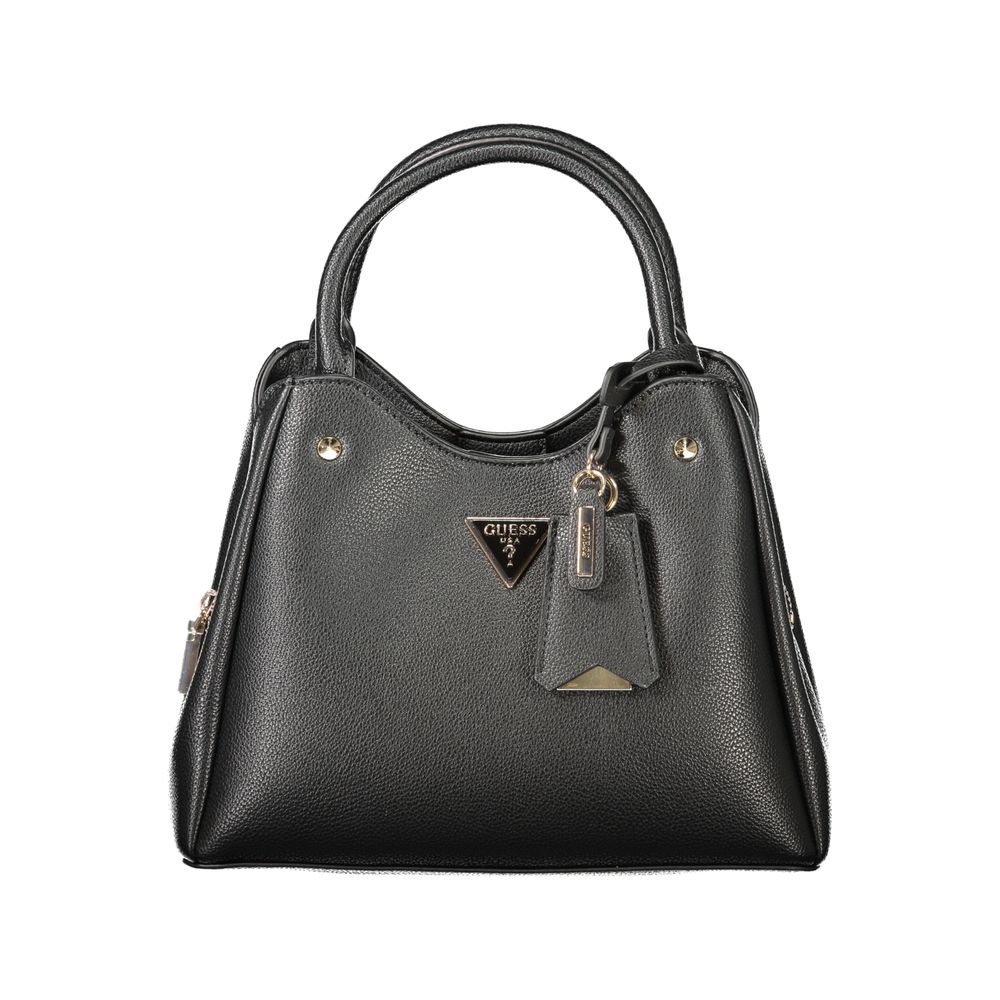 Sac à main  en polyuréthane noir Guess