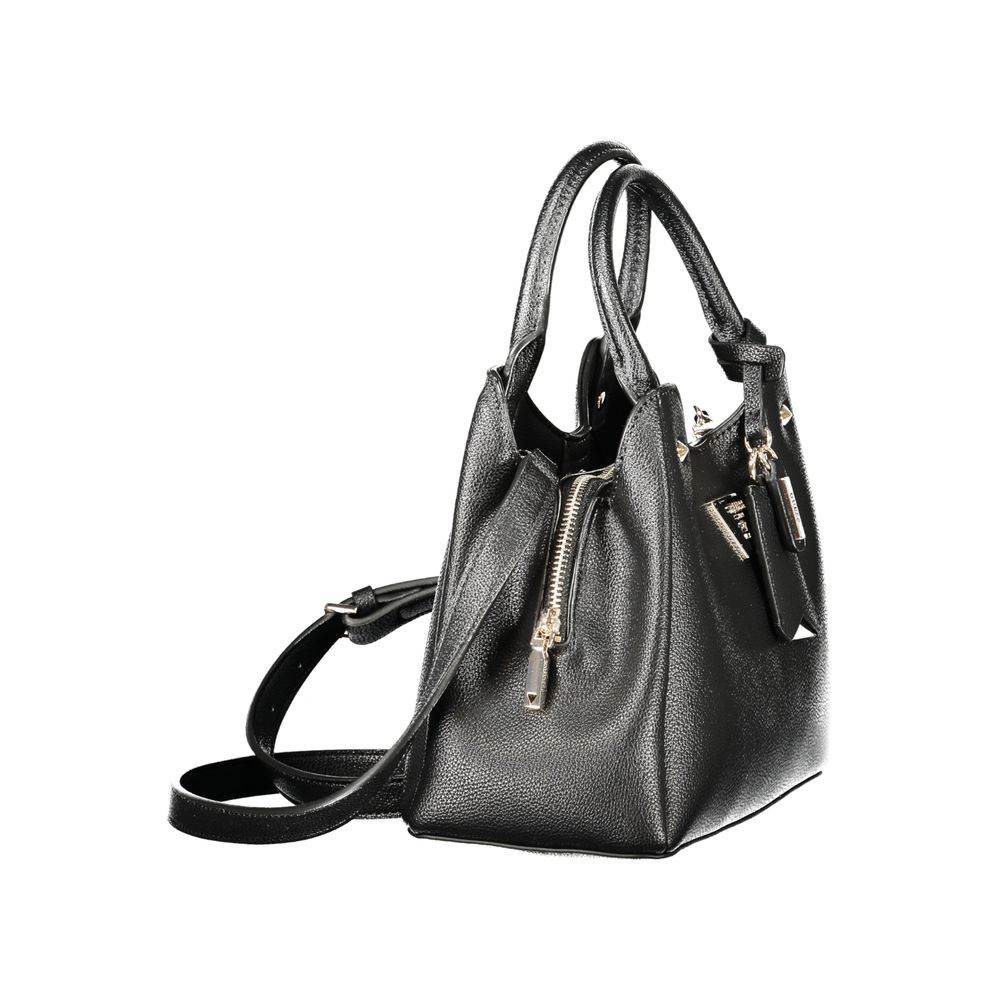 Sac à main  en polyuréthane noir Guess