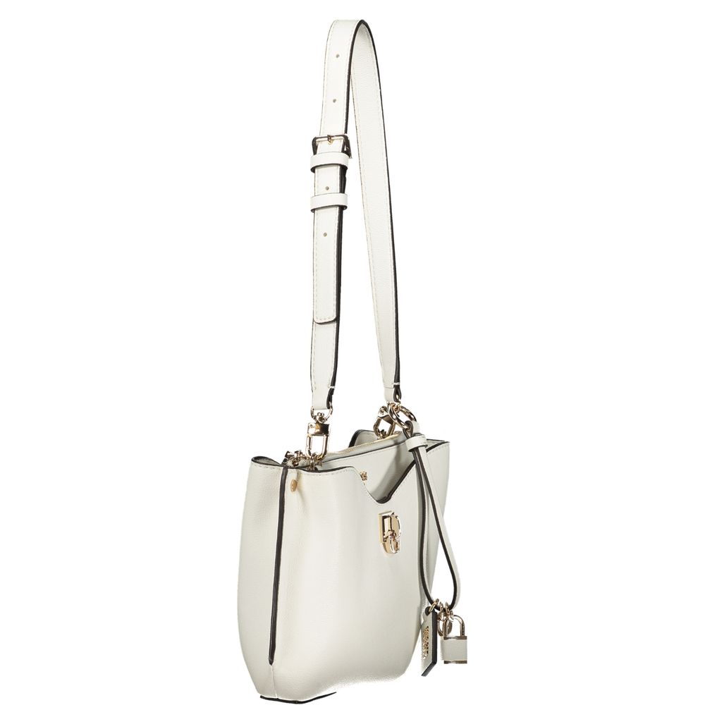 White Polyurethane Women's Bag Guess