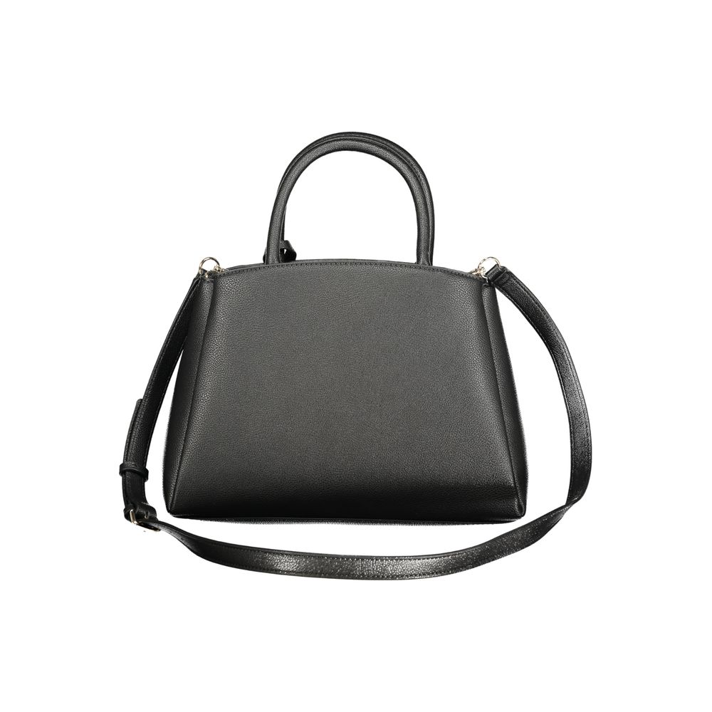 Bolso de mano de poliuretano negro Guess