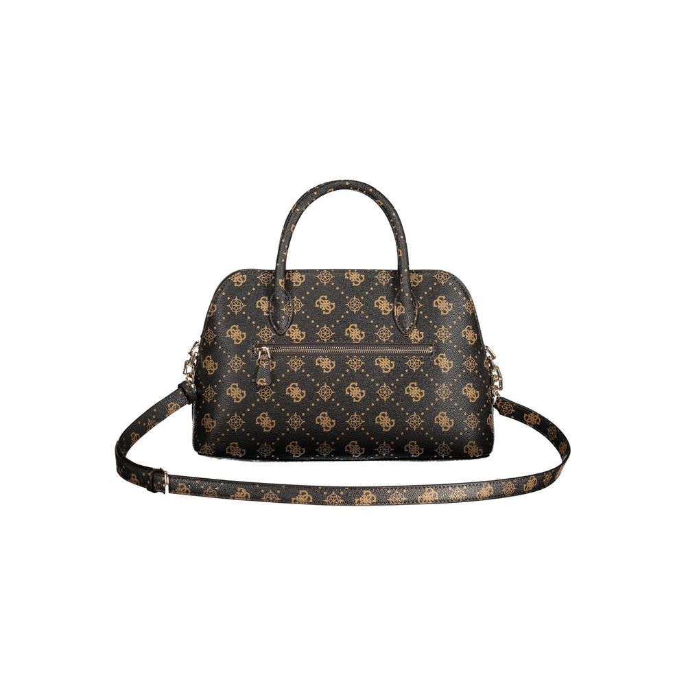 Sac à en polyuréthane à motif marron Guess