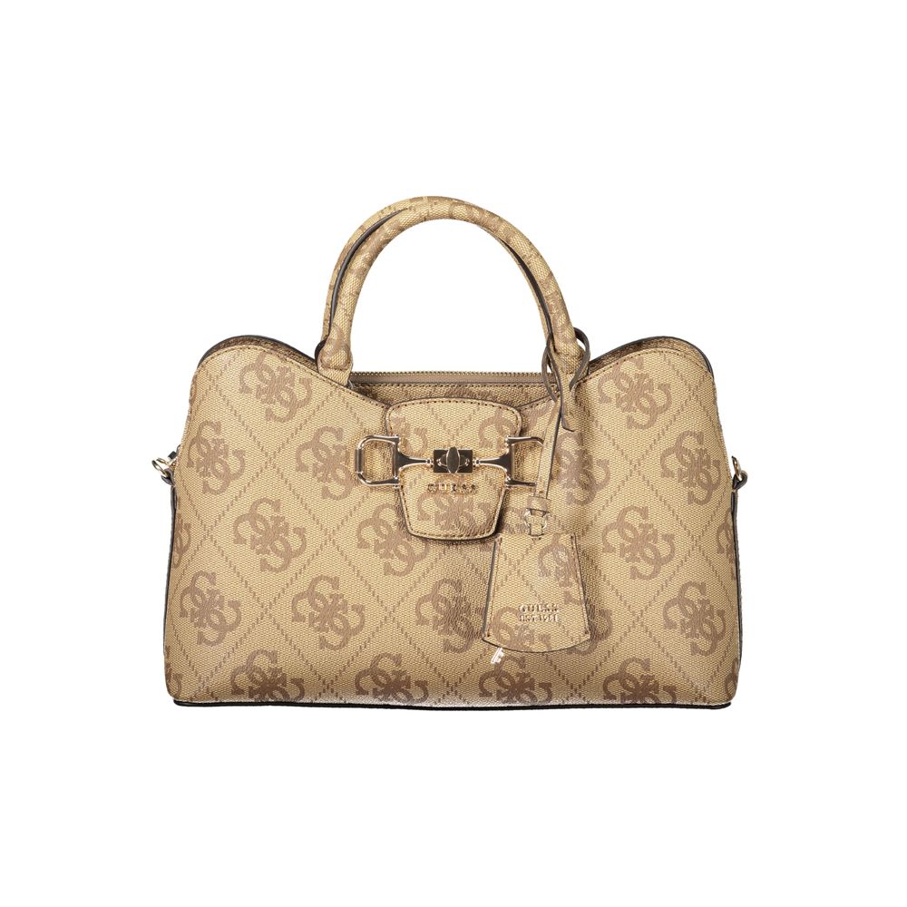 Sac à main beige en polyéthylène Guess