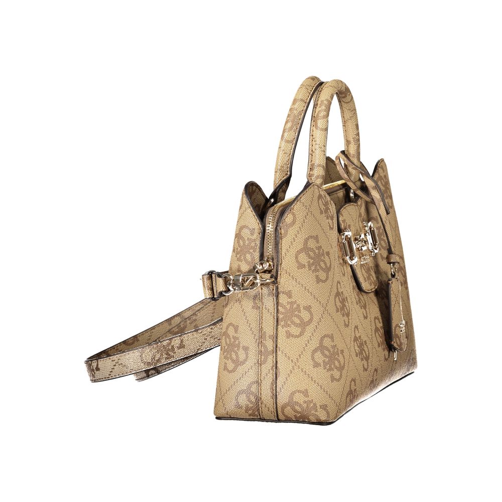 Sac à main beige en polyéthylène Guess