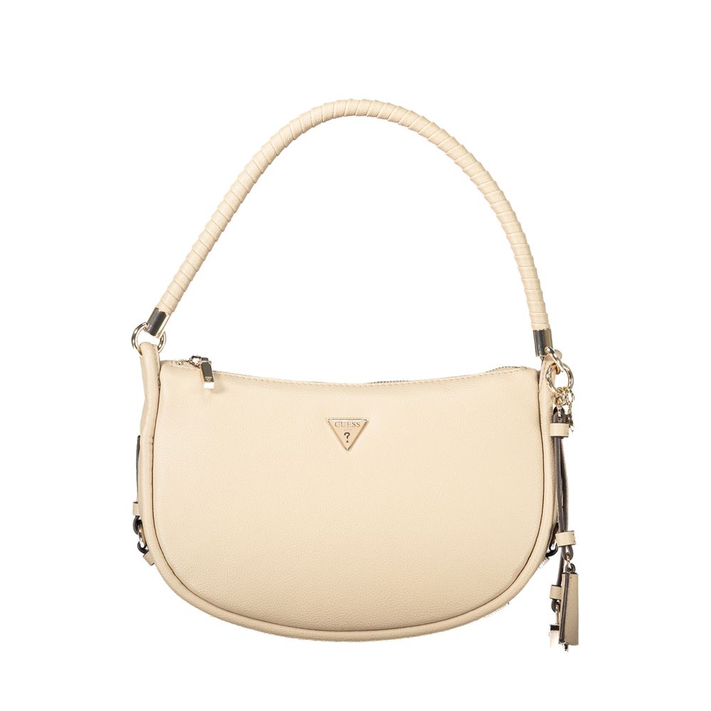 Sac bandoulière beige en polyéthylène Guess