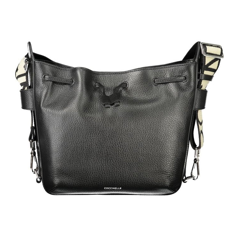 Sac à main en cuir noir Coccinelle