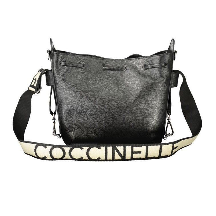 Sac à main en cuir noir Coccinelle
