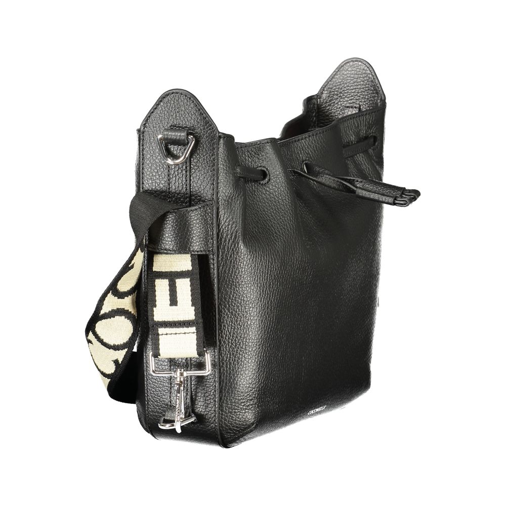Sac à main en cuir noir Coccinelle