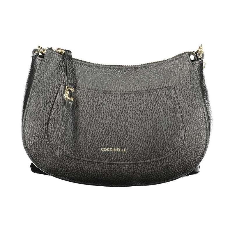 Bolso bandolera de cuero negro Coccinelle