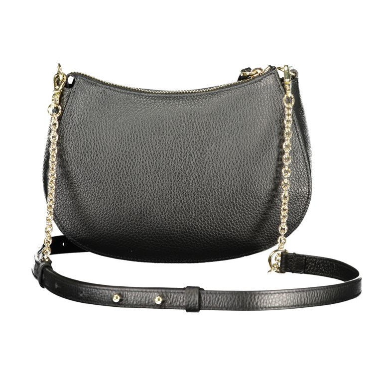 Sac bandoulière en cuir noir Coccinelle