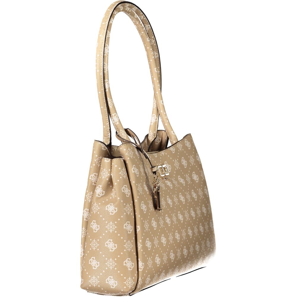 Guess beige polyethylene handbag