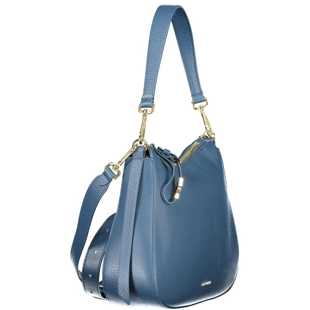 Sac bandoulière en cuir bleu Coccinelle
