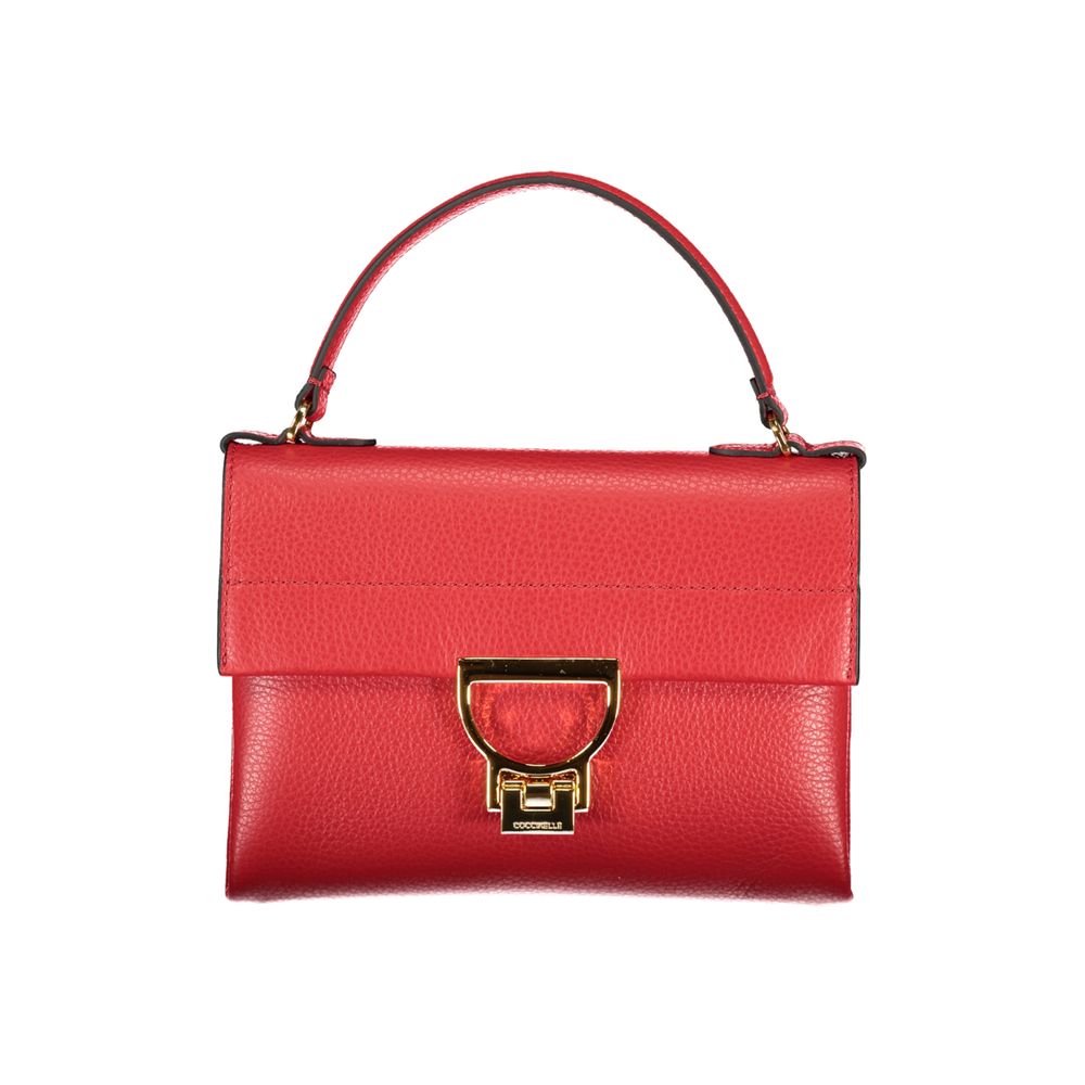 Sac bandoulière en cuir rouge Coccinelle