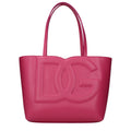 Sac à main cabas en cuir rose Dolce&Gabbana