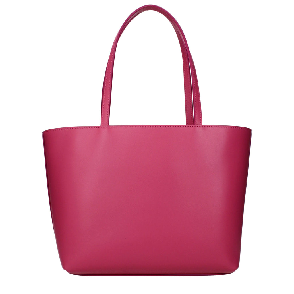 Sac à main cabas en cuir rose Dolce&Gabbana
