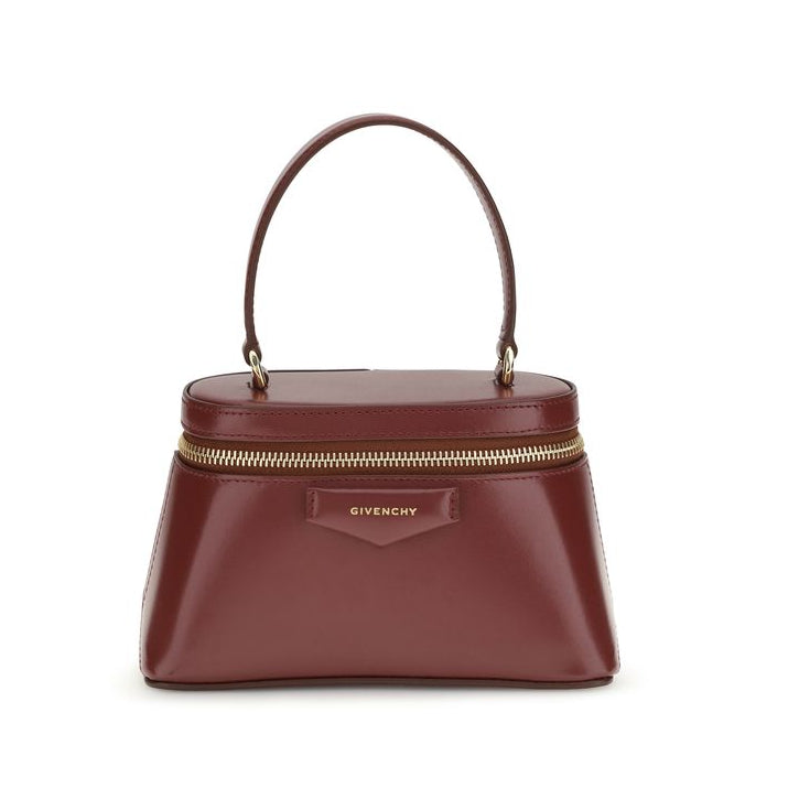 Sac à main Bos Taurus en cuir de veau bordeaux Givenchy